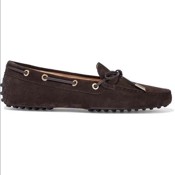 Tod's Shoes - TOD’S Gommino Suede Loafers in Chocolate 🍪